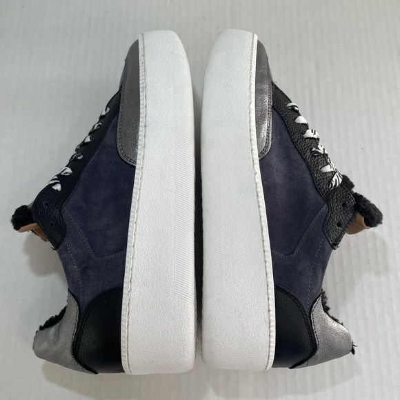 RUSSELL & BROMLEY PARK LACE Lace Up Platform Sneakers Shearling Trim EU 42 US 11 - Picture 4 of 14